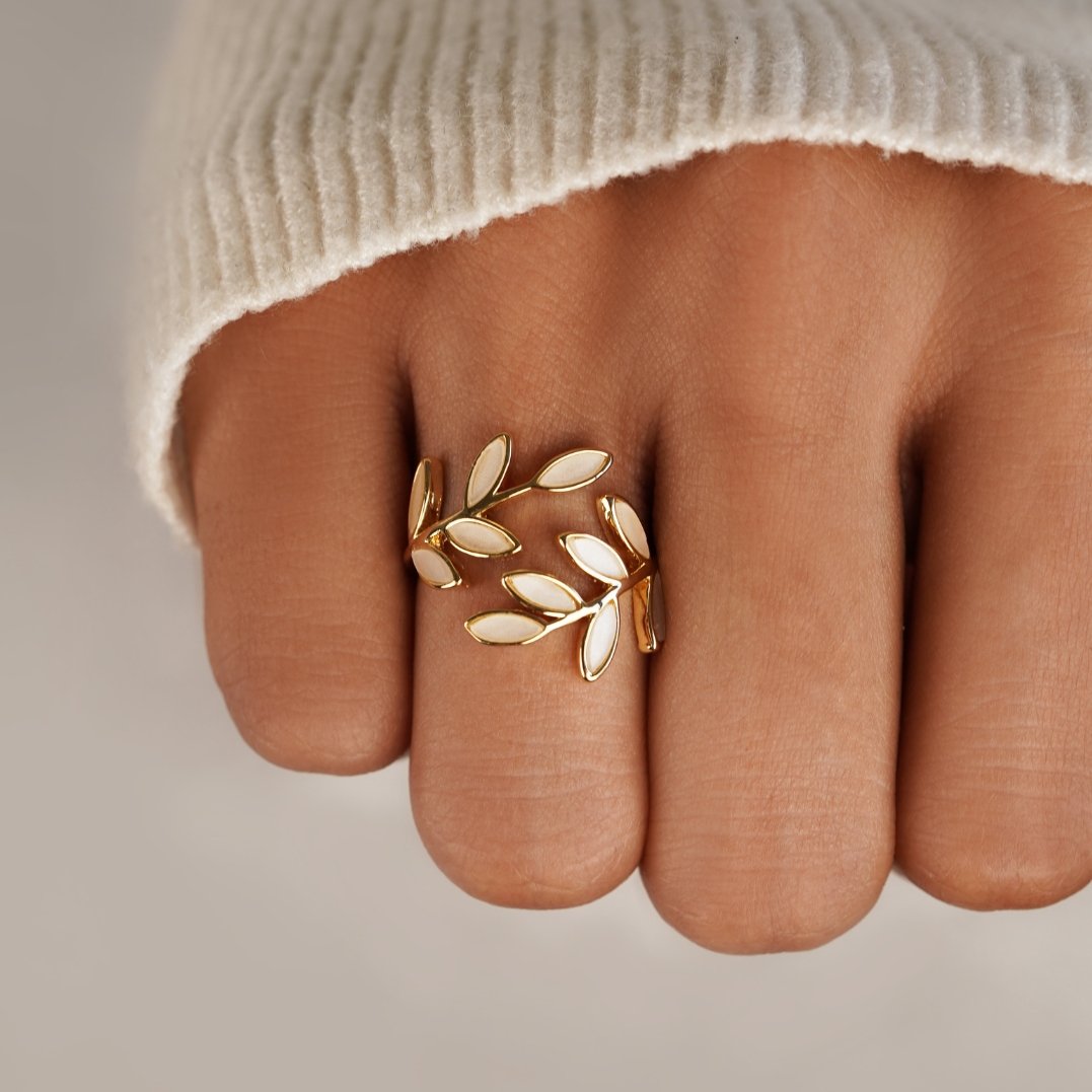Blattgold-Ring