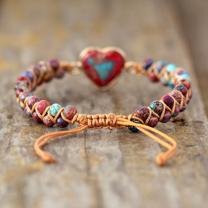 Passionate Heart Jaspis-Armband